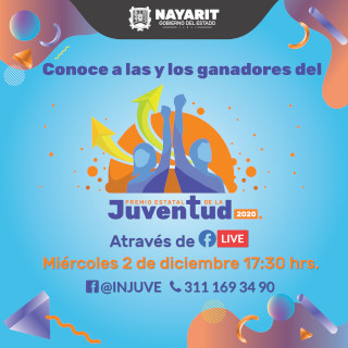 A los ganadores del premio estatal de la juventud se les entregar&aacute; el 2 de diciembre