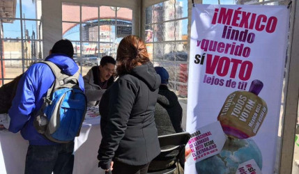 Impulsa IEEN el voto migrante