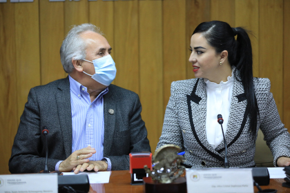 El gobernador Navarro explica a diputados sobre paquete fiscal 2022