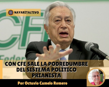 Con CFE sale la podredumbre del sistema pol&iacute;tico prianista