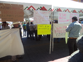 Leg&iacute;timo reclamo de productores agr&iacute;colas 