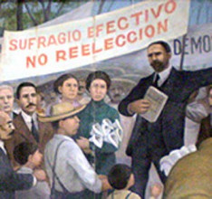 Sufragio efectivo no reelecci&oacute;n