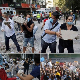 Surge la solidaridad mexicana