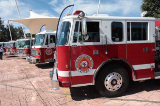 Equipo necesario entreg&oacute; AEG a Bomberos, eficiente debe ser su trabajo