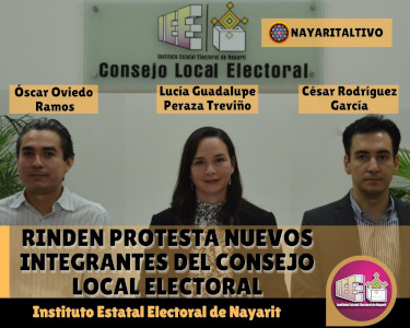 Rinden protesta nuevos integrantes del Consejo Local Electoral