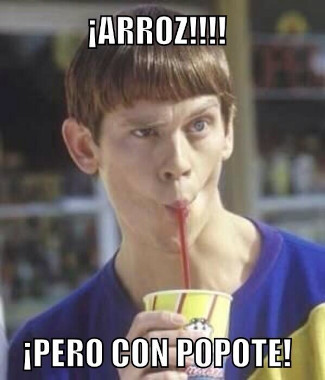 Hay periodistas que les encanta el arroz con popote