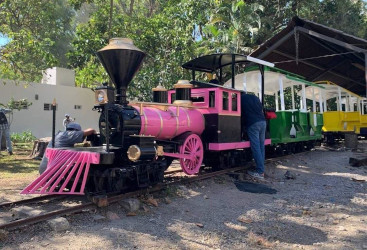 Vuelve el trenecito al parque La Loma, en Tepic
