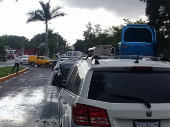 Una escena citadina ya muy com&uacute;n en Tepic, Nayarit