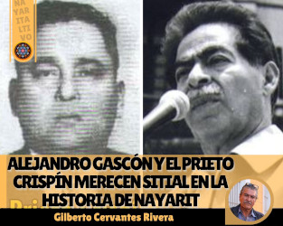 Alejandro Gasc&oacute;n y El Prieto Crisp&iacute;n merecen sitial en la historia de Nayarit