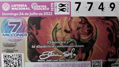 A trav&eacute;s de billetes de loter&iacute;a es reconocido el muralista Jos&eacute; Luis Soto