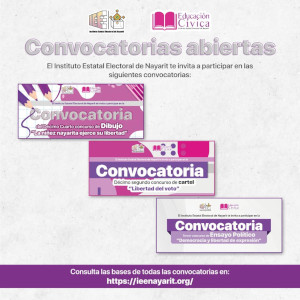 Emite IEEN convocatorias para concursos de cartel, dibujo y ensayo pol&iacute;tico